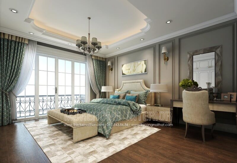 Giường ngủ biệt thự Giường ngủ biệt thự