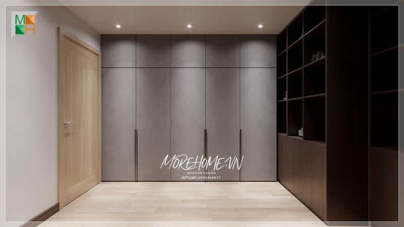 Cửa gỗ 1 cánh được thiết kế theo phong cách công nghiệp đơn giản nhưng vẫn làm nên một vẻ đẹp tinh tế, hiện đại.