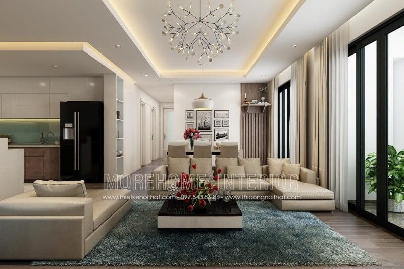 Bàn trà MH-HD020 với thiết kế gỗ công nghiệp mang lại vẻ đẹp tinh tế, tỏa sáng trong phòng khách chung cư.